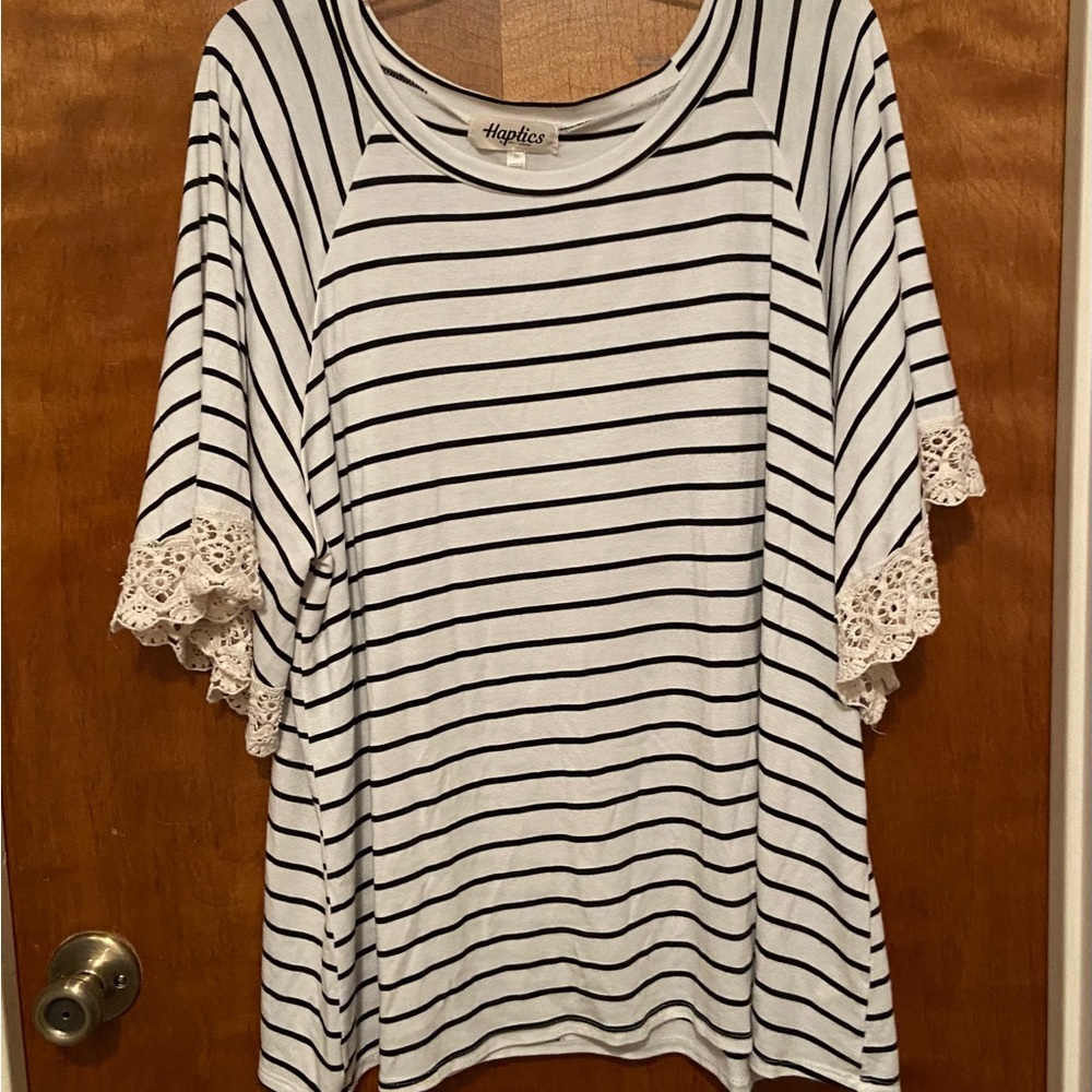 Plus Size Haptics Knit Top
